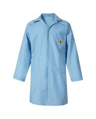 ESD Cleanroom TC High Quality Antistatic Antistatic Coat With Different Color