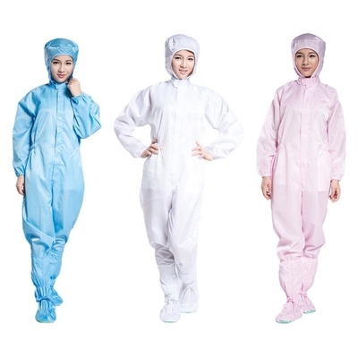 5mm stripe 2021 ohmn 10E6-10E9 hot sale jumpsuit esd coverall hood antistatic ESD Cleanroom